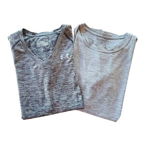 Under Armour Patagonia Set Of 2 Gray Short Sleeve Athletic T-shirts